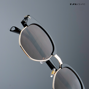 Delhi Daze - Burnt Loft Clubmaster Half Rim Sunglasses - RB2559