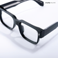 Timeless - Black Blue Cut Rectangle Sunglasses- RB2446