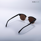 Delhi Daze - Burnt Loft Clubmaster Half Rim Sunglasses - RB2559