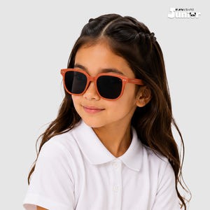 Young Monarch - Amber Crown Kids Polarized Square Sunglasses - RBK2505