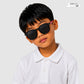 Legacy Cub - Scarlet Jet Kids Polarized Wayfarer Sunglasses - RBK2512