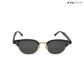 Lucknow Lush - Espresso Gild Polarized Clubmaster Half Rim Sunglasses - RB2659