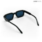 Vintage Cube - All Black Polarized Rectangle Sunglasses - RB2401