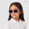 Candy Dash - Pink Swirl Kids Polarized Irregular Rectangle Sunglasses - RBK2522