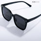 Midnight Gleam - Glossy Black Kids Polarized Square Sunglasses - RBK2544
