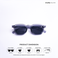 Solar Sleek - Grey Wayfarer Sunglasses - RB2416
