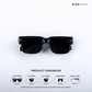 Timeless - Black Polarized Rectangle Sunglasses - RB2443