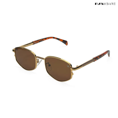 Jodhpur Noir - Burnished Gold Geometric Sunglasses - RB2669