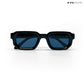 Vintage Cube - All Black Polarized Rectangle Sunglasses - RB2401