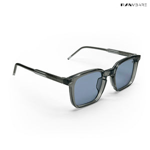 Quadra - Grey Polarized Square Sunglasses - RB2414