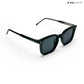 Quadra - Black Polarized Square Sunglasses - RB2411