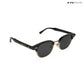 Lucknow Lush - Espresso Gild Polarized Clubmaster Half Rim Sunglasses - RB2659