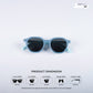 Mini Maven - Ocean Kids Polarized Wayfarer Sunglasses - RBK2503