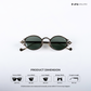 Jaisalmer Glow - Jade Glint Polarized Oval Sunglasses - RB2665