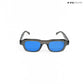 Lilrecta - Grey Blue Rectangle Sunglasses - RB2525