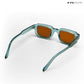 Vintage Cube - Blue Tea Polarized Rectangle Sunglasses - RB2403