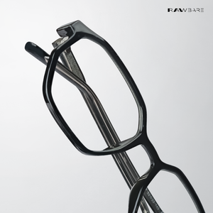 Tawi Gaze - Black Angular Hexagon Bluecut Eyewear - RB2607