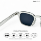 Solar Sleek - Transparent Wayfarer Sunglasses - RB2418