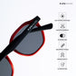 Mini Maven - Poppy Red Kids Polarized Wayfarer Sunglasses - RBK2501