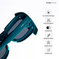 Shade Hacker - Pixel Flame Kids Polarized Angular Shield Sunglasses - RBK2531
