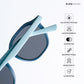 Mini Maven - Ocean Kids Polarized Wayfarer Sunglasses - RBK2503