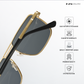 Tyro - Black Gold Flat-Top Square Aviator Sunglasses - RB2685BG