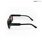 Vintage Cube - Black Yellow Rectangle Sunglasses - RB2437