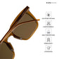 Quadra - Brown Square Sunglasses - RB2428