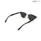 Lucknow Lush - Espresso Gild Polarized Clubmaster Half Rim Sunglasses - RB2659