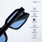 Angular Aura - Midnight Polarized Rectangle Sunglasses - RB2448