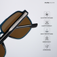 Rohtang Ray - Ocean Roast Angular Modified Square Sunglasses - RB2569
