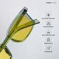 Sol - Lemon Rectangle Sunglasses - RB2464