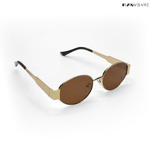 Lunar - Brown Gold Oval Sunglasses - RB2429