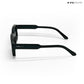 Vintage Cube - All Black Polarized Rectangle Sunglasses - RB2401