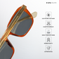 Gwalior Glow - Citrus Veil Rectangle Sunglasses - RB2626
