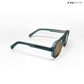Glare - Denim Walnut Rectangle Sunglasses - RB2325