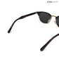 Lucknow Lush - Espresso Gild Polarized Clubmaster Half Rim Sunglasses - RB2659