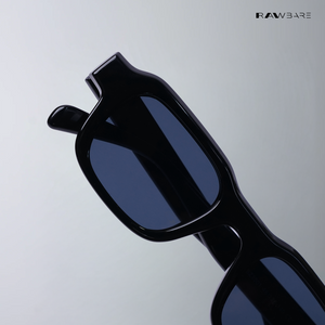 Lilrecta - All Black Rectangle Sunglasses - RB2524