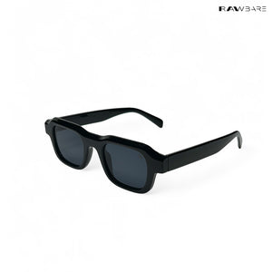 Lilrecta - All Black Rectangle Sunglasses - RB2524