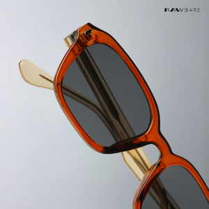 Gwalior Glow - Citrus Veil Rectangle Sunglasses - RB2626