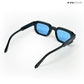 Vintage Cube - Blue Black Polarized Rectangle Sunglasses - RB2439