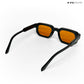 Vintage Cube - Black Yellow Rectangle Sunglasses - RB2437