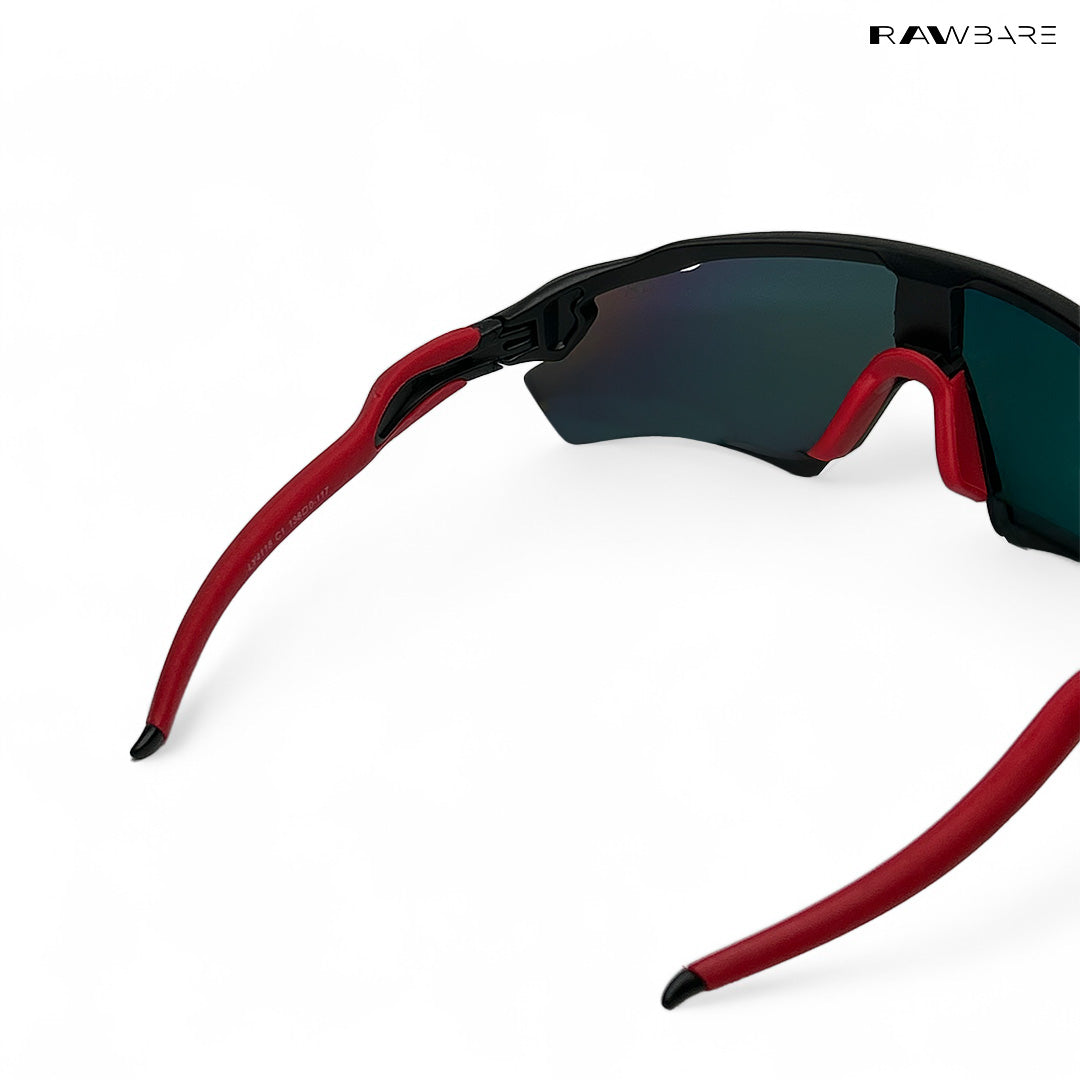 Swift Red Orange Polarized Wrap Around Sunglasses RB2515