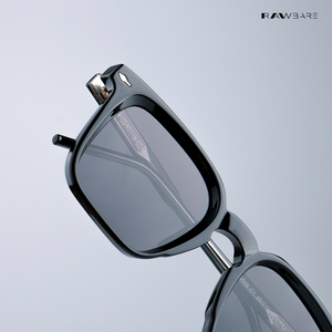 Quadra - Black Polarized Square Sunglasses - RB2411