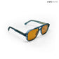 Glare - Denim Walnut Rectangle Sunglasses - RB2325