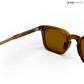Quadra - Brown Polarized Square Sunglasses - RB2428