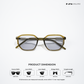 Tawi Gaze - Olive Angular Hexagon Sunglasses - RB2606