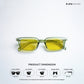Sol - Lemon Rectangle Sunglasses - RB2464