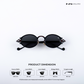 Jaisalmer Glow - Cherry Coal Polarized Oval Sunglasses - RB2664