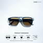 Gangtok Gleam - Earthline Square Sunglasses - RB2719